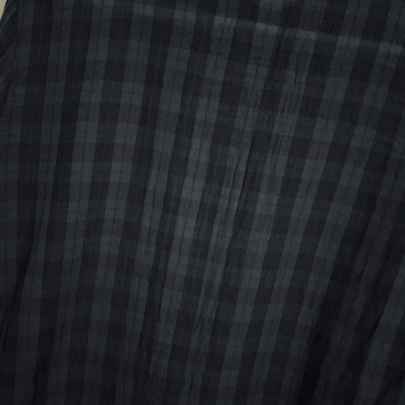 CP Shades Cotton Silk Plaid Blue Blouse Size Medium - Picture 8 of 13